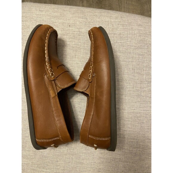Florsheim Kids Saddle Tan Penny Loafers Memory Foam size 4M - Picture 4 of 8